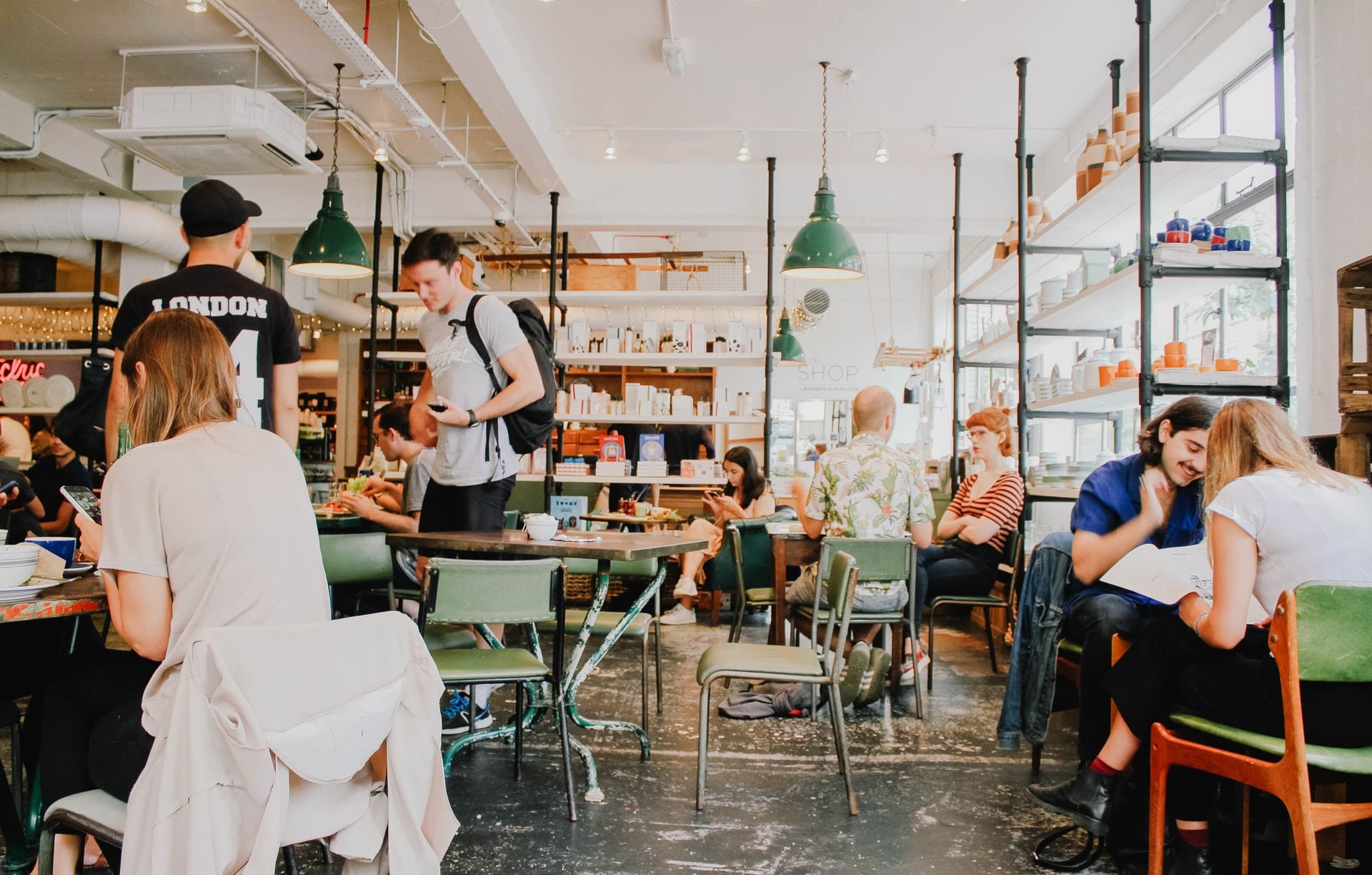 Coffee Shop with people