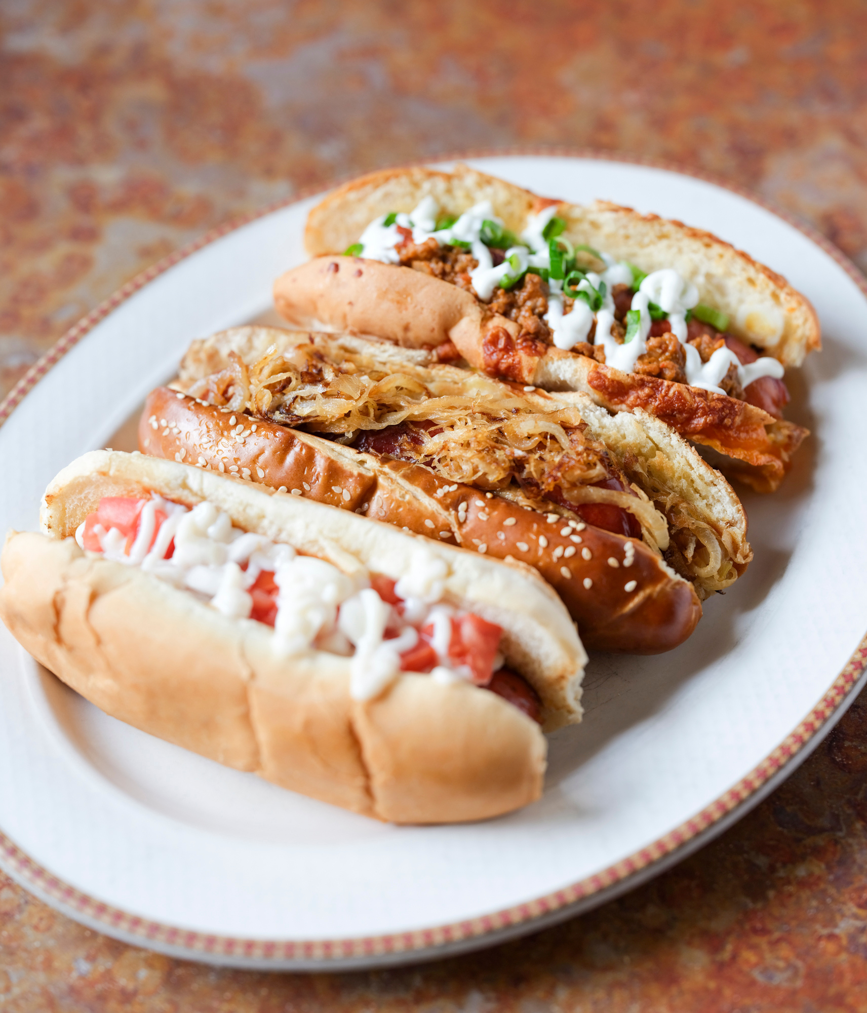 Hot Grill Summer Gourmet Dog Trio with Stawnichy's meats